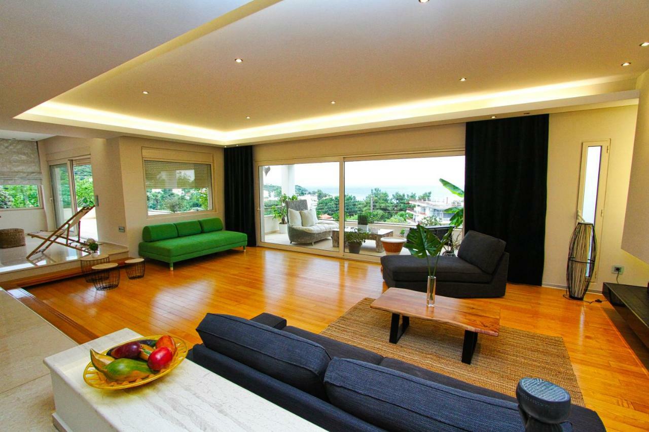 Aerides Luxury Villa Palaiontsiflikion Exterior foto