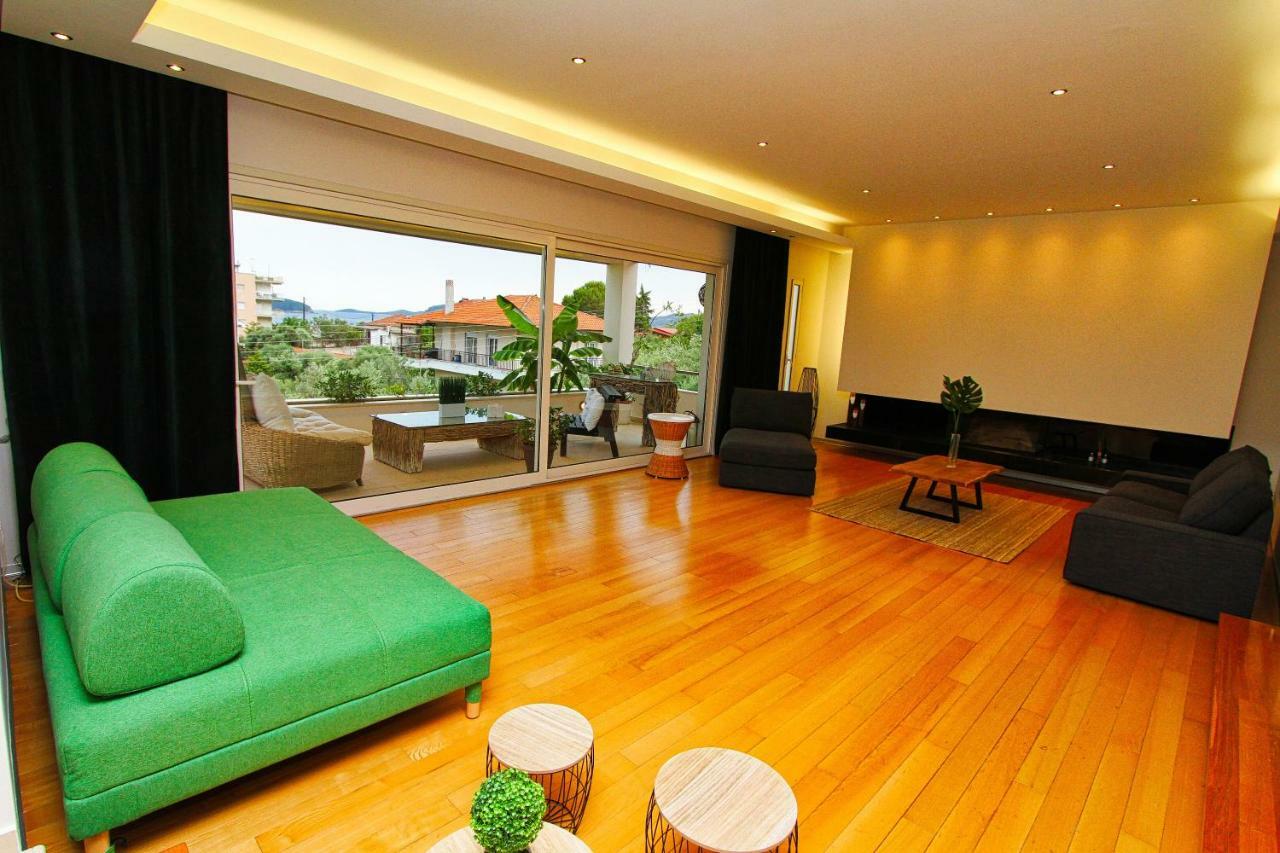 Aerides Luxury Villa Palaiontsiflikion Exterior foto