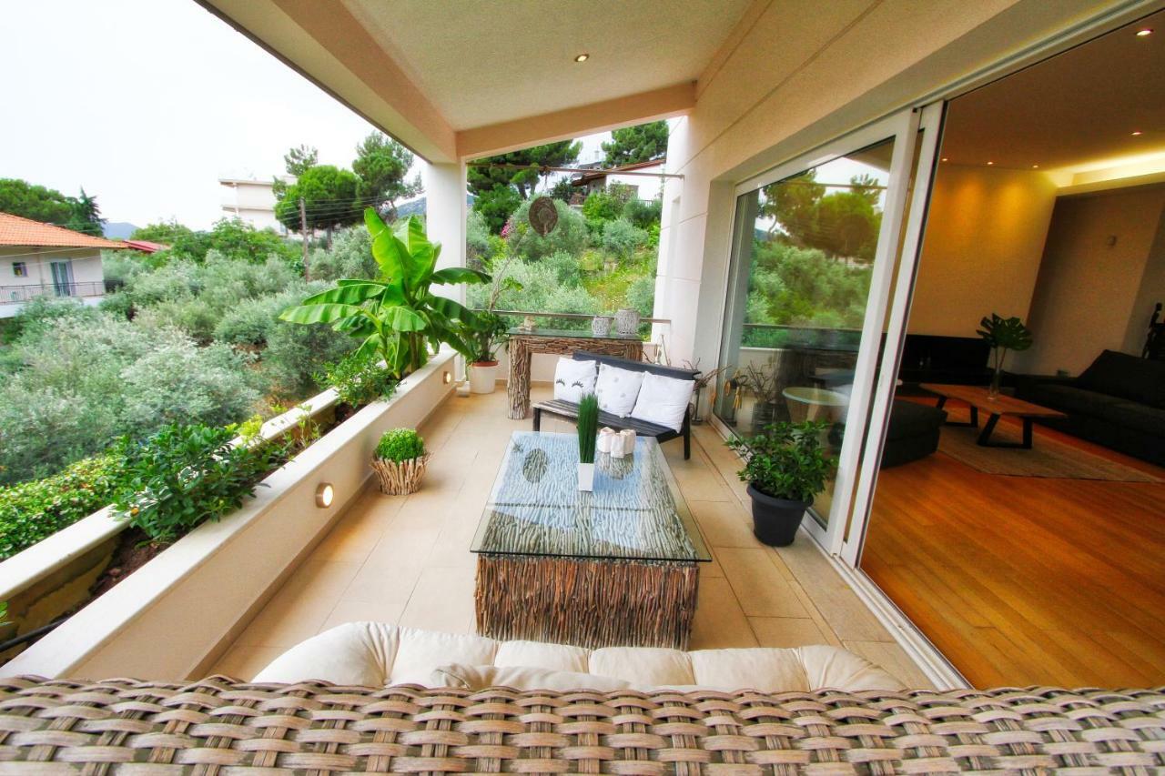 Aerides Luxury Villa Palaiontsiflikion Exterior foto
